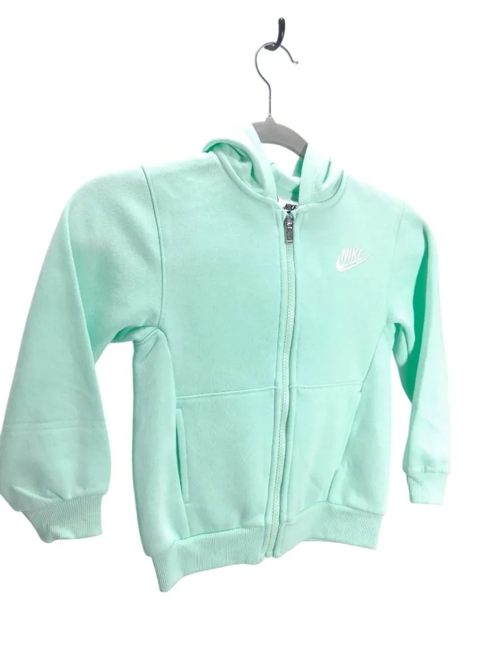 Nike Kids Mint Green Full-Zip Hoodie & Jogger Set Size 6 5-6 Years Soft Cotton-B - Picture 3 of 7